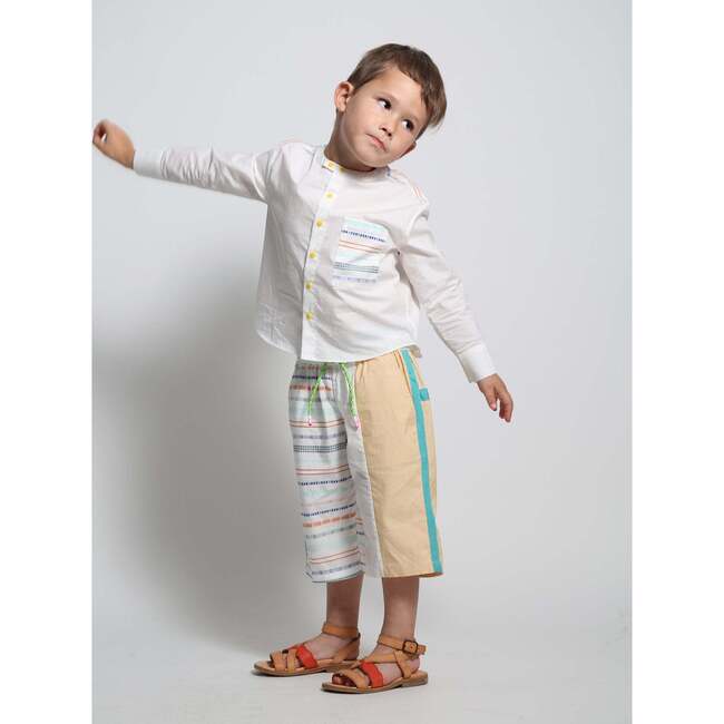 Finn Classic Snap Shirt, Sugar Mix - Shirts - 2