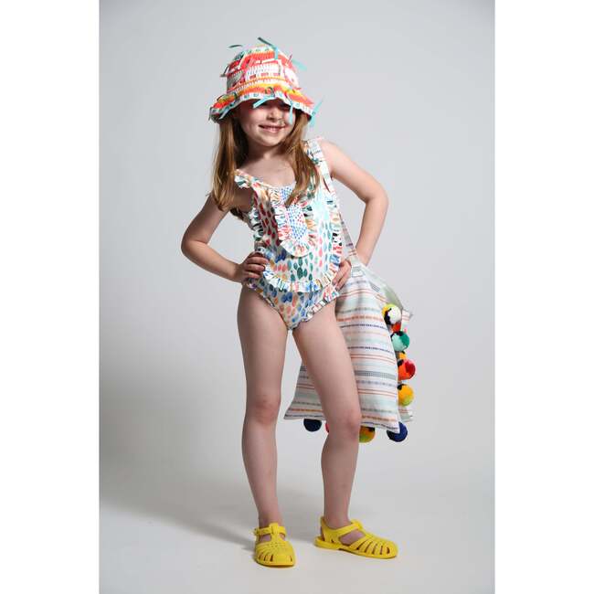 Marina Ruffle Diving Suit, Rainbow - One Pieces - 5