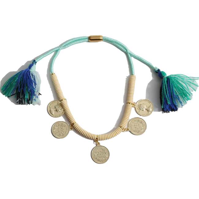 Cora Coin Charm Necklace, Cyprus