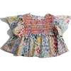 Baby Sofia Smocked Blouse, Rainbow - Blouses - 1 - thumbnail