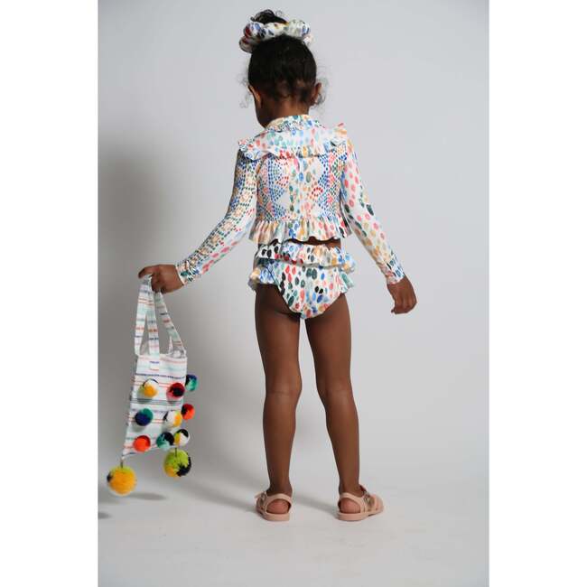 Marina Ruffle Rash Guard Set, Rainbow - Two Pieces - 6