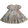 Alexandra Ribbon Pleated Frock, Rainbow - Dresses - 1 - thumbnail