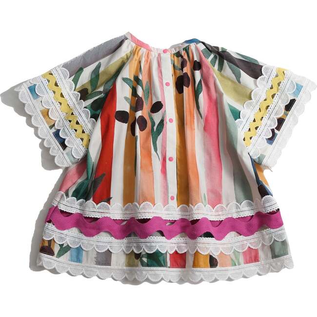 Athena Embellished Tunic, Rainbow - Blouses - 3