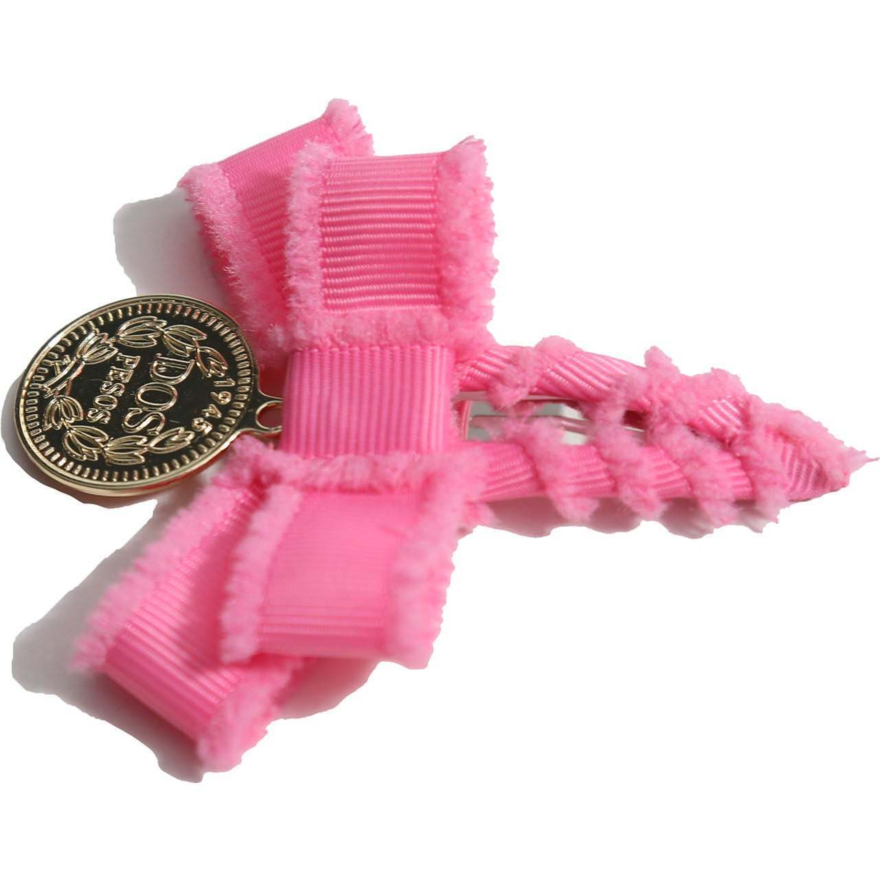 Alexandra Ribbon Bow Clip, Bougainvillea - Hair Accessories - 1