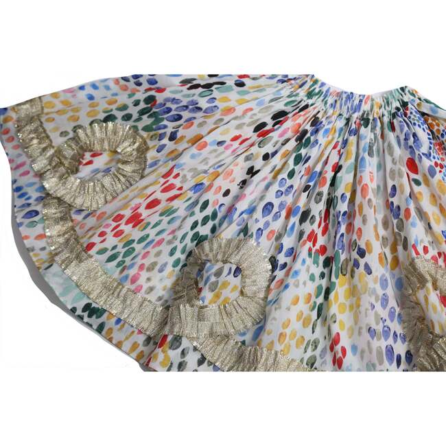 Alexandra Ribbon Pleated Skirt, Rainbow - Skirts - 5