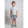 Atticus Scalloped Snap Shirt, Sugar Mix - Shirts - 5