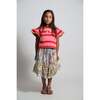 Alexandra Ribbon Pleated Skirt, Rainbow - Skirts - 6