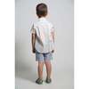 Atticus Scalloped Snap Shirt, Sugar Mix - Shirts - 6