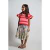 Alexandra Ribbon Pleated Skirt, Rainbow - Skirts - 7