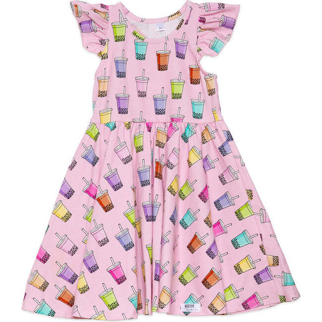 Racer Back Twirly Dress in Boba