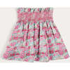 Viola Floral Smocked Waistband Skirt in Pink - Skirts - 1 - thumbnail