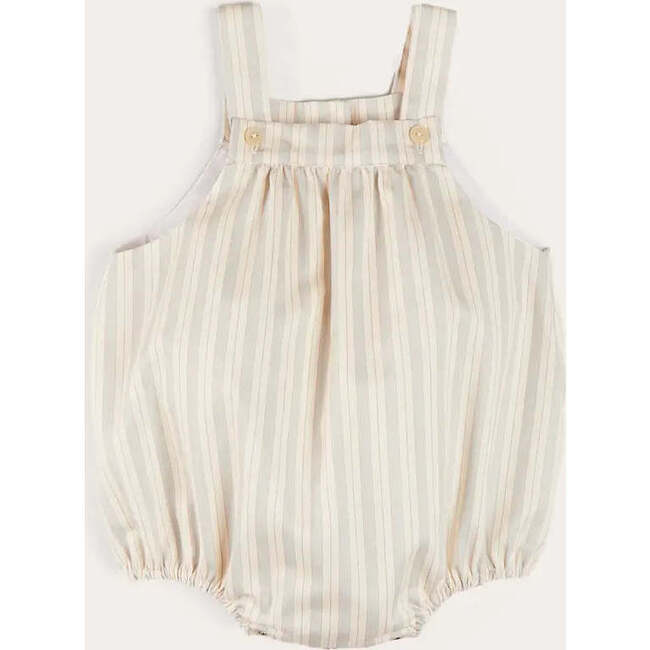 Striped Romper in Beige - Rompers - 1