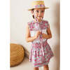 Viola Floral Smocked Waistband Skirt in Pink - Skirts - 2