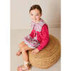 Viola Floral Smocked Waistband Skirt in Pink - Skirts - 3