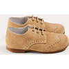 Suede Lace-Up Shoes in Beige - Lace-Ups - 3