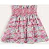 Viola Floral Smocked Waistband Skirt in Pink - Skirts - 5
