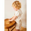 Waterford Stripe Mariner Collar Short Sleeve Two Piece Set in Beige - Mixed Apparel Set - 5