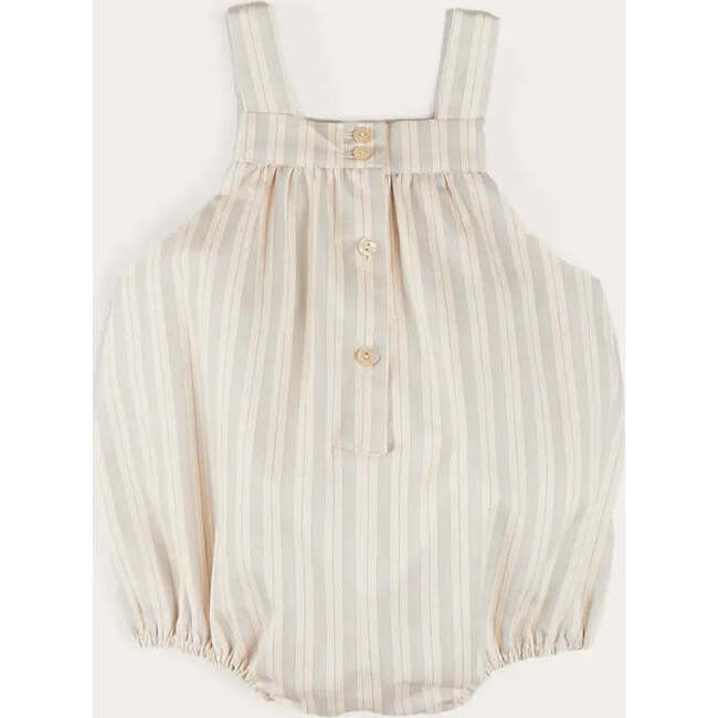 Striped Romper in Beige - Rompers - 6