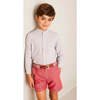 Stafford Striped Mao Collar Long Sleeve Shirt in Yellow - Shirts - 2