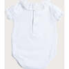 Piculina Trim Cotton Bodysuit in White - Onesies - 4