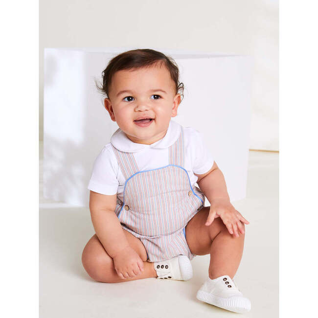 Peter Pan Collar Bodysuit in White - Onesies - 3