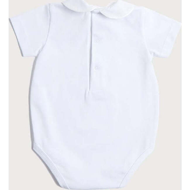 Peter Pan Collar Bodysuit in White - Onesies - 4