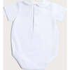 Peter Pan Collar Bodysuit in White - Onesies - 4