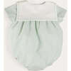 Pembridge Striped Plane Embroidery Short Sleeve Romper in Green - Rompers - 2