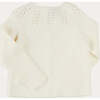 Openwork Cotton Cardigan in Cream - Cardigans - 5