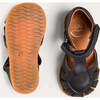 Leather Fishermans Sandals in Navy - Sandals - 4