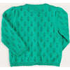 Floral Openwork Cotton Cardigan in Green - Cardigans - 5