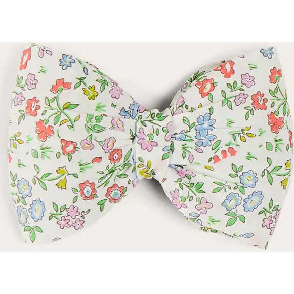 Cordelia Liberty Floral Medium Bow Hair Clip in Pink - Hair Accessories - 1