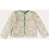 Clementine Floral Quilted Reversible Jacket in Coral - Jackets - 1 - thumbnail