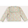 Clementine Floral Quilted Reversible Jacket in Coral - Jackets - 2