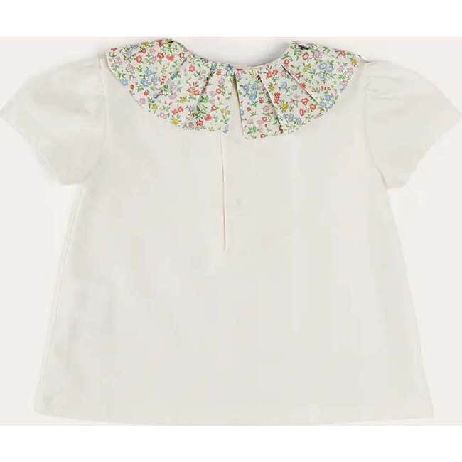 Cordelia Liberty Floral Ruffle Collar Top in Pink - Blouses - 5