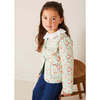 Clementine Floral Quilted Reversible Jacket in Coral - Jackets - 4