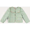 Clementine Floral Quilted Reversible Jacket in Coral - Jackets - 5