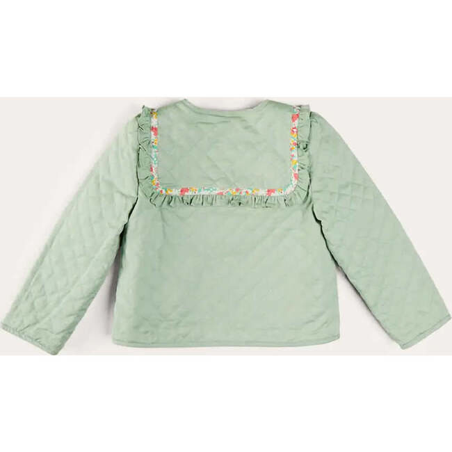 Clementine Floral Quilted Reversible Jacket in Coral - Jackets - 6