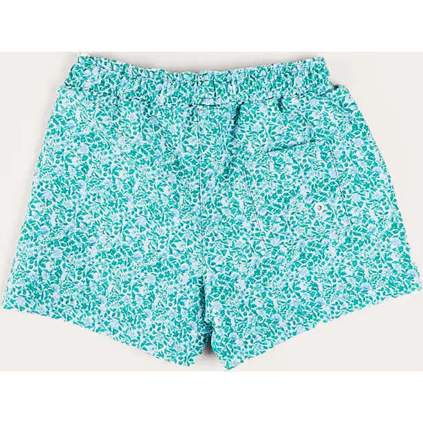 Adelaide Floral Tie Detail Swim Shorts in Green - Two Pieces - 5