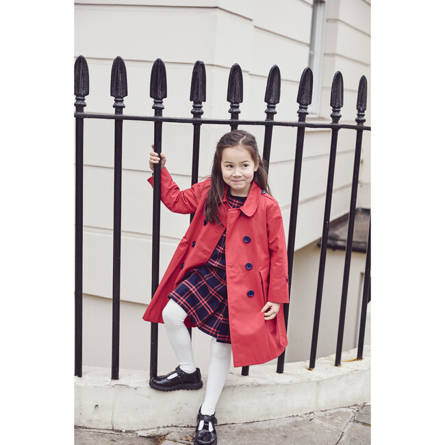 Bayswater Trenchcoat, Red - Raincoats - 5