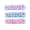 Flowers Blue Purple Pink Hair Clips - Hair Accessories - 1 - thumbnail