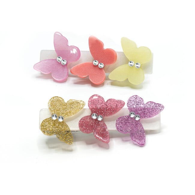 Butterflies Spring Colors Hair Clips - Hair Accessories - 1