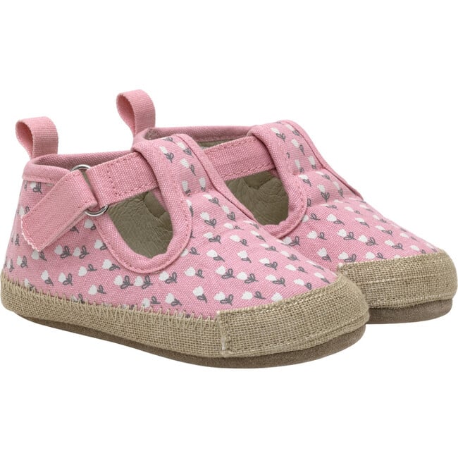 Tulips Blush Canvas Espadrille First Kick