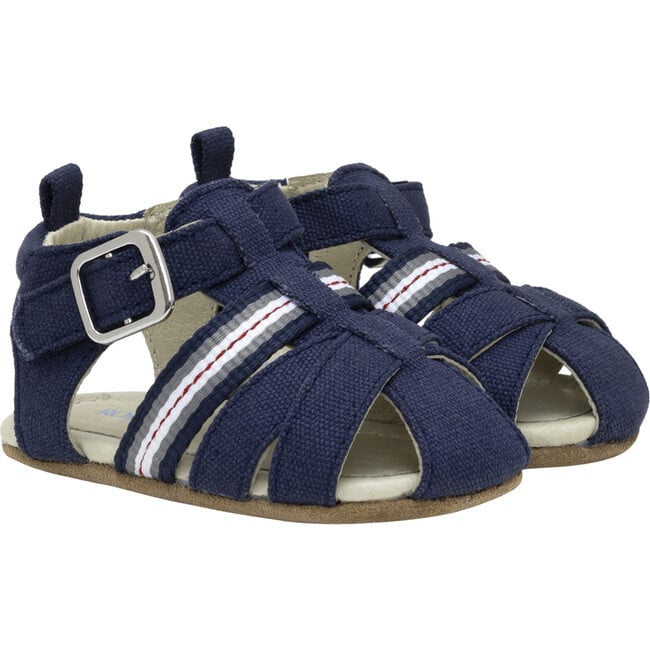 Stuart Navy Canvas Sandal