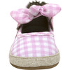 Summer Pink Gingham Espadrille Soft Sole - Crib Shoes - 3