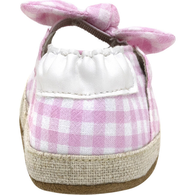 Summer Pink Gingham Espadrille Soft Sole - Crib Shoes - 4