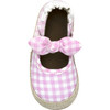 Summer Pink Gingham Espadrille Soft Sole - Crib Shoes - 6