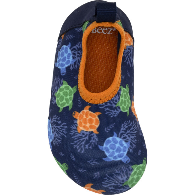Sea Turtles Navy Spandex Aqua Shoe - Swim Shoes - 6