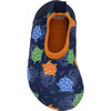 Sea Turtles Navy Spandex Aqua Shoe - Swim Shoes - 6