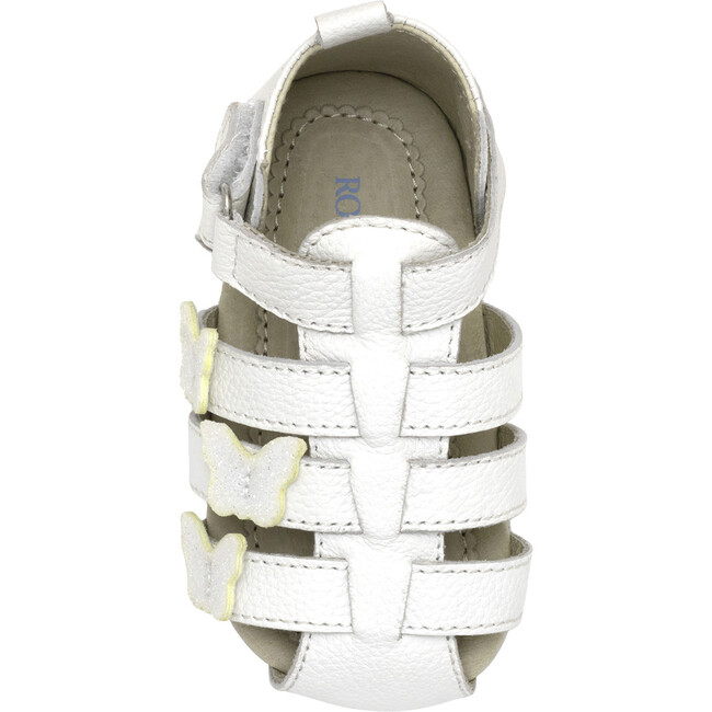 Mariposa White Leather Sandal - Sandals - 6